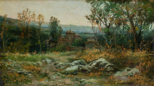 JOSÉ LUPIÁÑEZ Y CARRASCO, "Paisaje", Óleo sobre lienzo