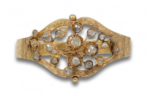 BRAZALETE DE ORO Y DIAMANTES