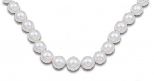 NECKLACE WITH AUSTRALIAN PEARLS, WHITE GOLD AND DIAMONDS