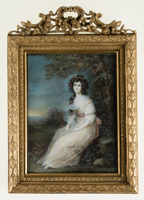 ESCUELA INGLESA, "Retrato de Elizabeth Ann Linley, Mrs. Ric