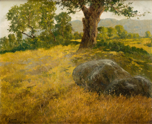 AUGUSTO COMAS BLANCO, "Paisaje de el Escorial", 1932, Óleo 