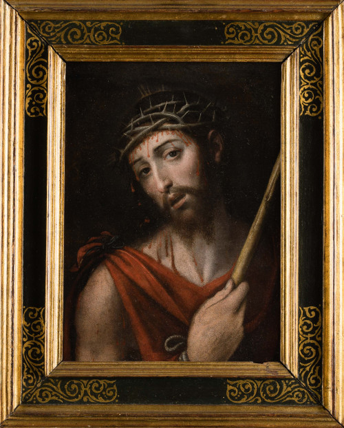 ANTONIO  BISQUERT, "Ecce Homo", Óleo sobre lienzo.