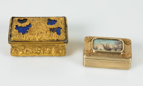 Lote de dos "snuff box"