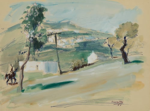 JULIÁN GRAU SANTOS, "Paisaje", 1961