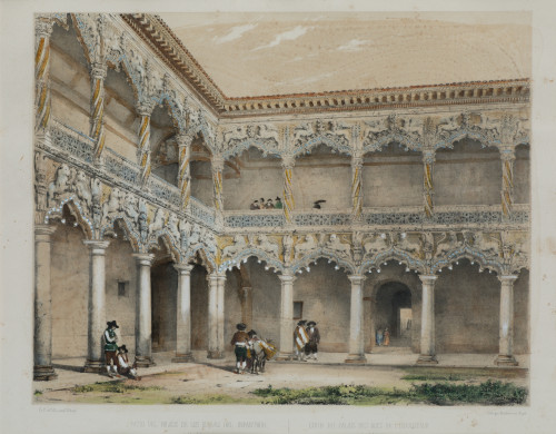 JENARO PÉREZ VILLAAMIL, "Patio del palacio de los duques de