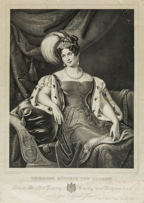 JULIA VON EGLOFFSTEIN, "Therese Königin von Bayern", Litogr