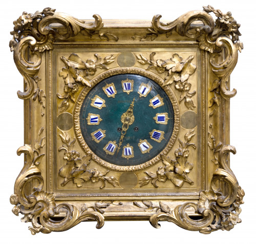 Reloj de pared Napoleón III, firmado Bolviller à Paris, ffs