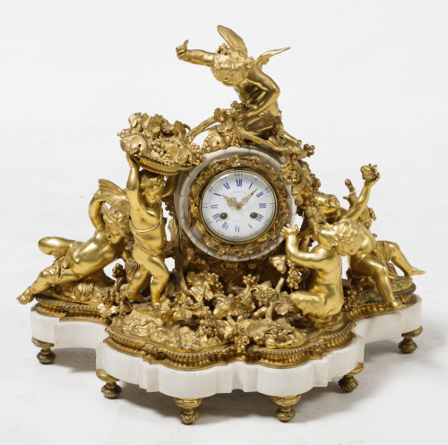 Reloj de mesa Napoleón III, James Muirhead, Glasgow, último