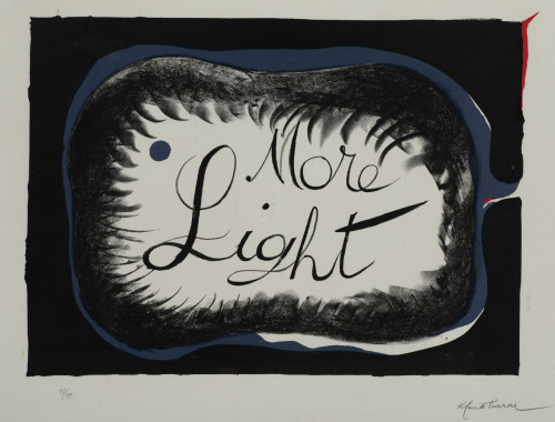 ROLAND PENROSE, "More light", Litografía sobre papel