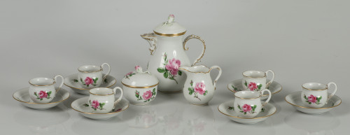 Juego de café de porcelana, Meissen, Alemania, 1947 - 1973