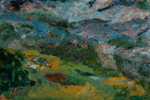 NELSON ZÚMEL, "Paisaje (Abstracción)", 1991, Técnica mixta 