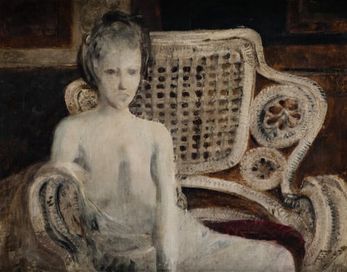 ADOLFO ESTRADA, "Desnudo femenino", 1965, Óleo sobre lienzo