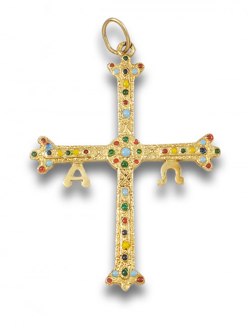 CRUZ DE LA VICTORIA EN ORO Y ESMALTES