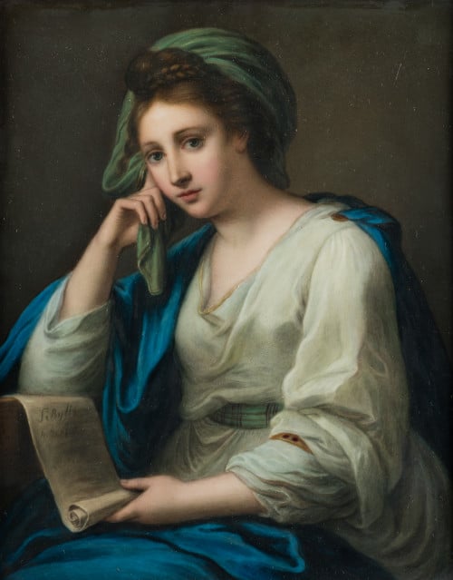 SEGUIDOR DE ANGELICA KAUFFMANN, "La Sibila Eritrea", Placa 