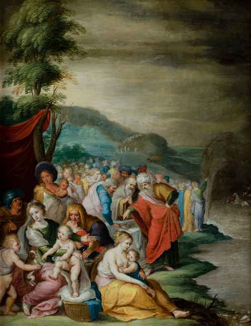 FRANS FRANCKEN II, "Moisés y los israelitas en el Mar Rojo"