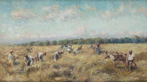 GONZALO BILBAO, "Paisaje de Haza del Pozo", Óleo sobre lien