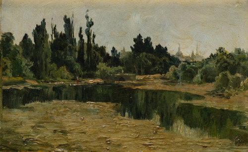 EDUARDO ROSALES GALLINAS, "Valle de la Fuensanta", Óleo sob