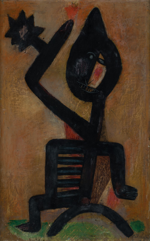 BENJAMÍN PALENCIA, "Figura", 1929, Técnica mixta sobre pape