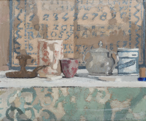 JOSÉ ROCA SASTRE, "Bodegón", 1966, Óleo sobre lienzo