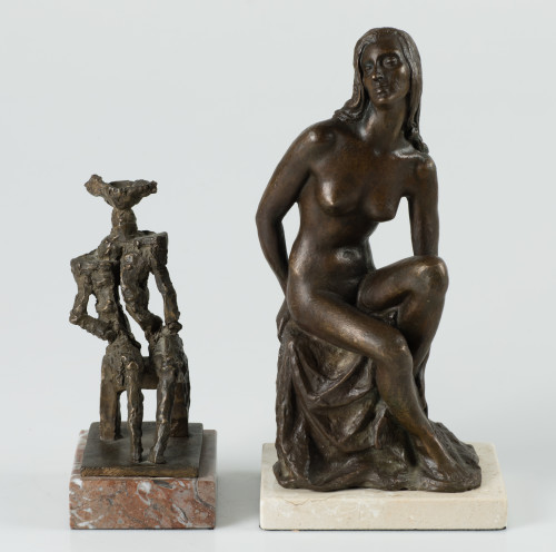 JUAN DE ÁVALOS, "Desnudo femenino", Escultura en bronce