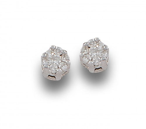 PENDIENTES DE ORO Y DIAMANTES