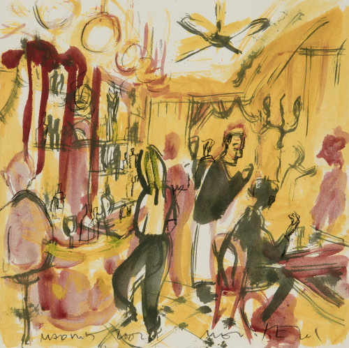 JAVIER BALLESTER MONTESOL, "Interior de un café de Madrid",