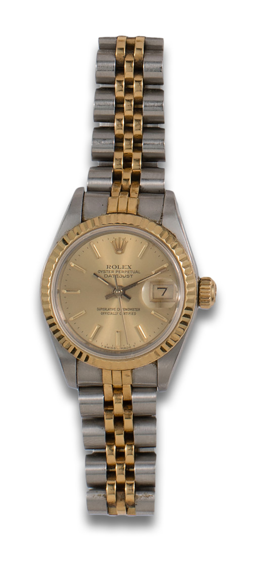 RELOJ DE PULSERA ROLEX OYSTER PERPETUAL DATE JUST, EN ACERO