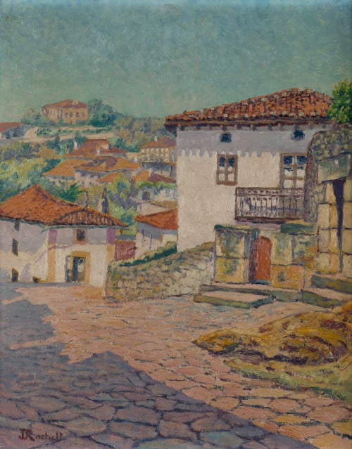 "Paisaje con casas"