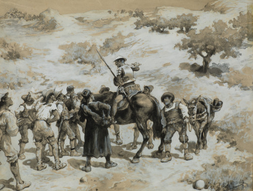 JOSÉ JIMÉNEZ ARANDA, "Escena del Quijote"