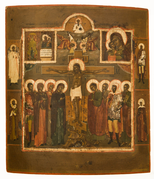 ESCUELA RUSA, RUSSIAN SCHOOL (19th-20th century) "Calvary"