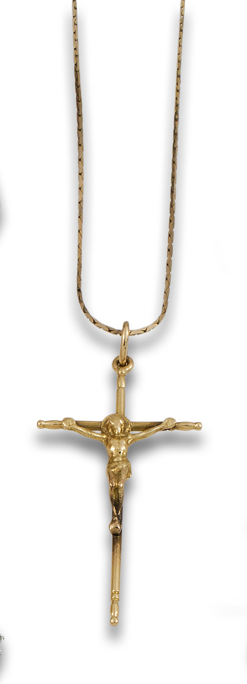 CRUZ DE ORO CON CADENITA