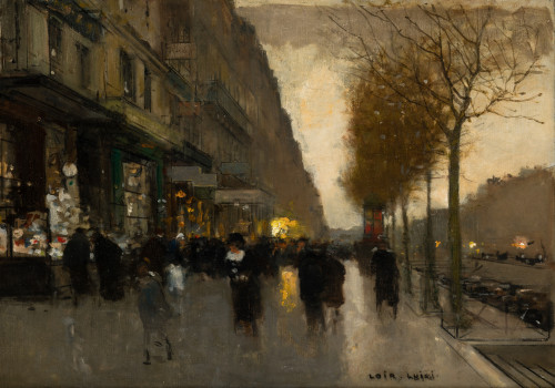 LUIGI LOIR, "Grands Boulevardsm Porte Saint Martin"