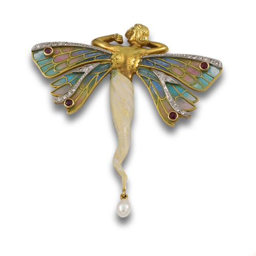 COLGANTE-BROCHE "NINFA DE ESPALDAS" DE MASRIERA Y CARRERAS