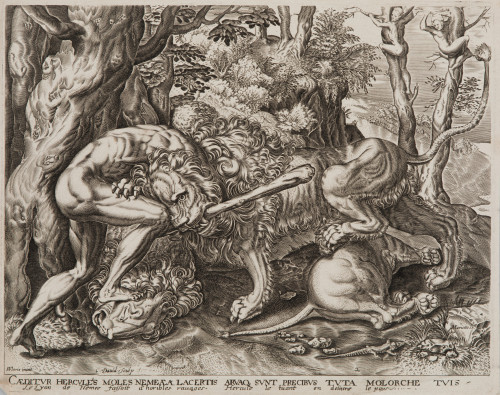 "Hércules peleando con el león de Nemea", c. 1615-31