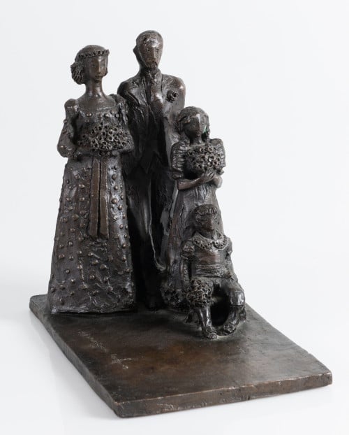 JOSÉ ANTONIO MÁRQUEZ (PEPE ANTONIO), "La boda" 1974, Bronce