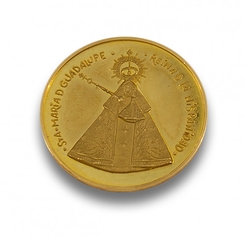 MONEDA EN ORO DEL CINCUENTENARIO DE CORONACIÓN DE SANTA MAR