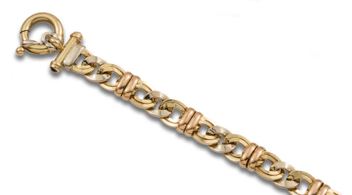 PULSERA, AÑOS 80, DE ORO AMARILLO