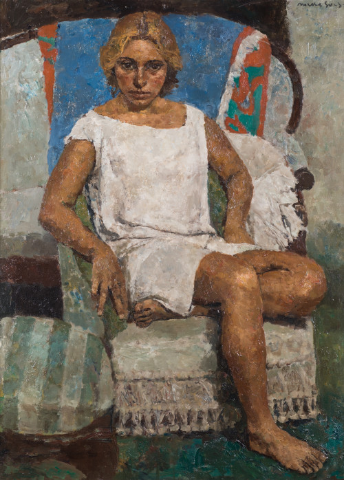 JOSÉ MALLOL SUAZO, "Figura sentada"