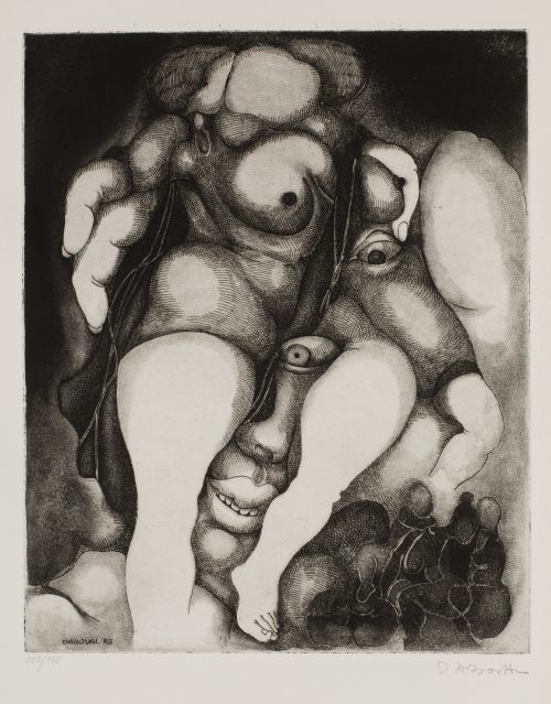 PIERRE DABOVAL, "Las flores del mal", 1975, 10 grabados al