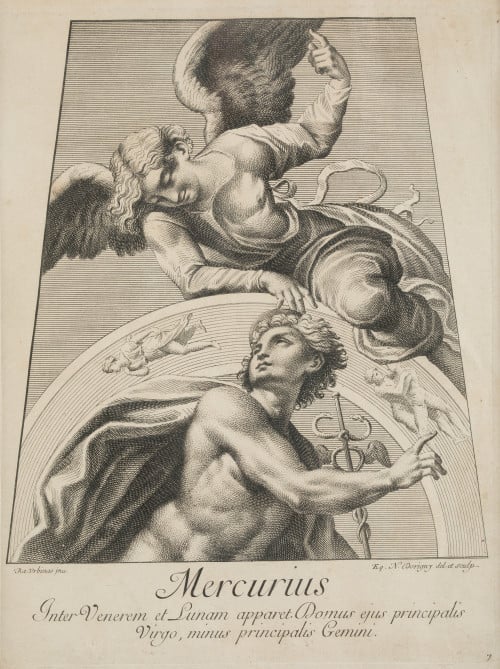 NICOLAS DORIGNY, "Júpiter", "Marte", "Mercurio" y "Sol", 4 