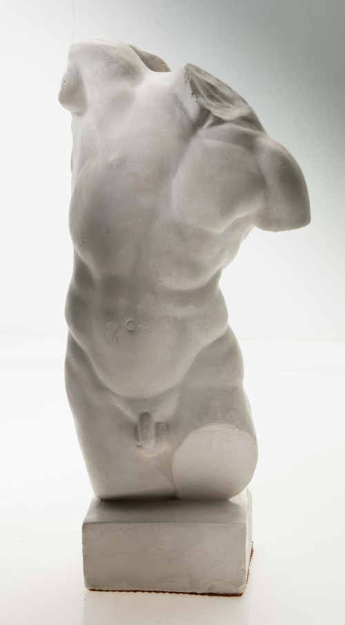 "Torso of Hercules", Plaster cast. 20th century.