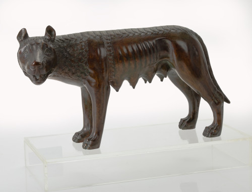 Loba capitolina en bronce. 