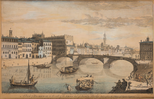 NATHANIEL PARR, "Vista de Florencia en torno al Arno y al P