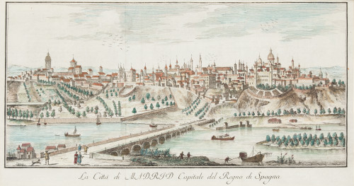 GIOVANNI BATTISTA ALBRIZZI, "Vista corográfica de Madrid", 