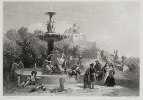 DAVID ROBERTS, JOHN COUSEN England (1804) / (1880) "Madrid: