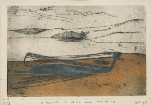 ENRIQUE ORTIZ ALONSO, "Barcas", 12 grabados