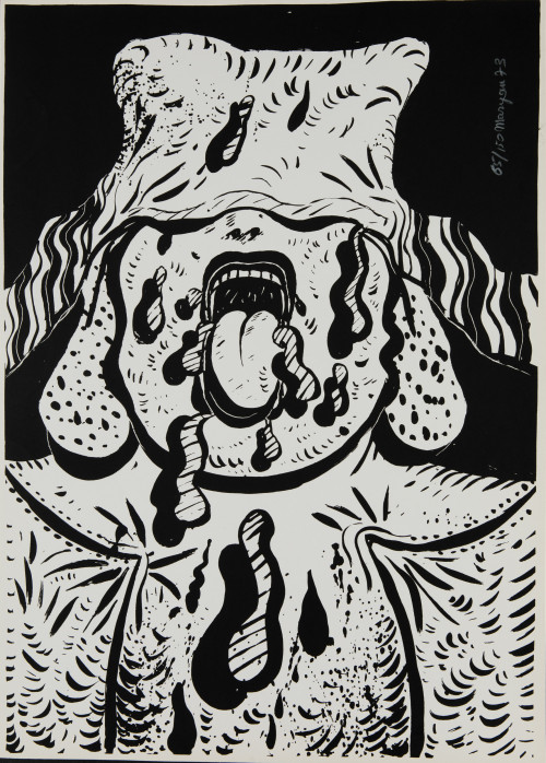 MARYAN PINCHAS , "Sin título", 1973, 5 serigrafías sobre pa