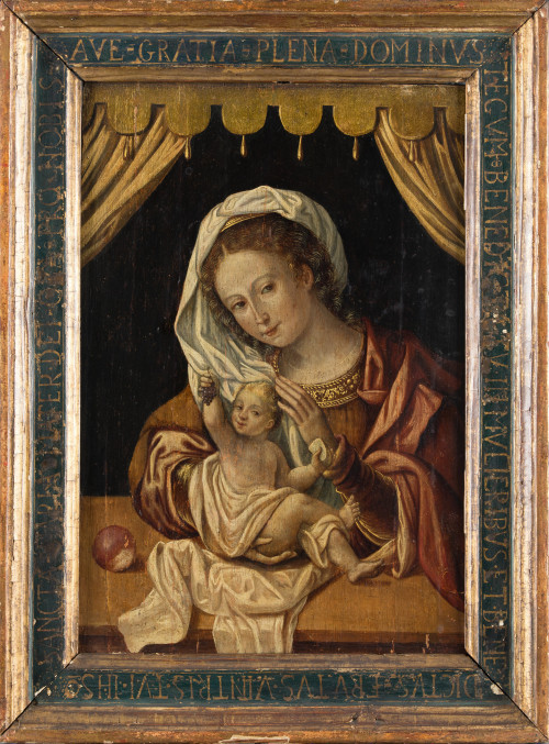 SEGUIDOR DE JAN GOSSAERT LLAMADO "MABUSE", "Virgen con el N