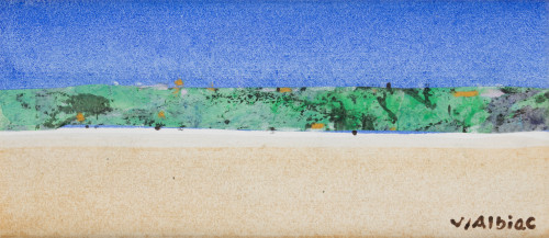 VIRGILIO  ALBIAC BIELSA, "Paisaje", Tintas sobre papel