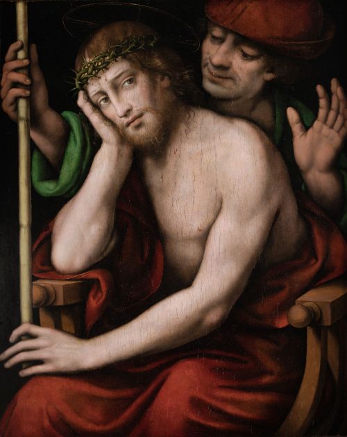 GIOVANNI PIETRO RIZZOLI "GIAMPIETRINO", "Ecce Homo", Óleo s